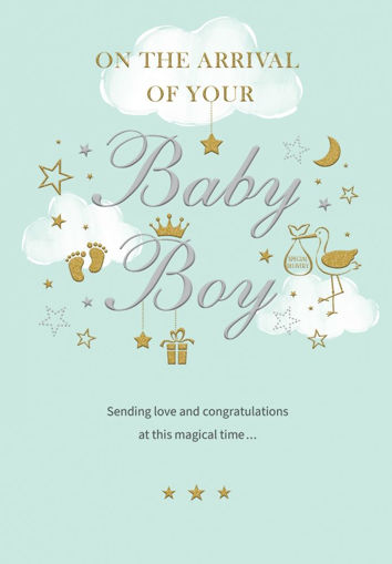Picture of ARRIVAL OF YOUR BABY BOY CARD